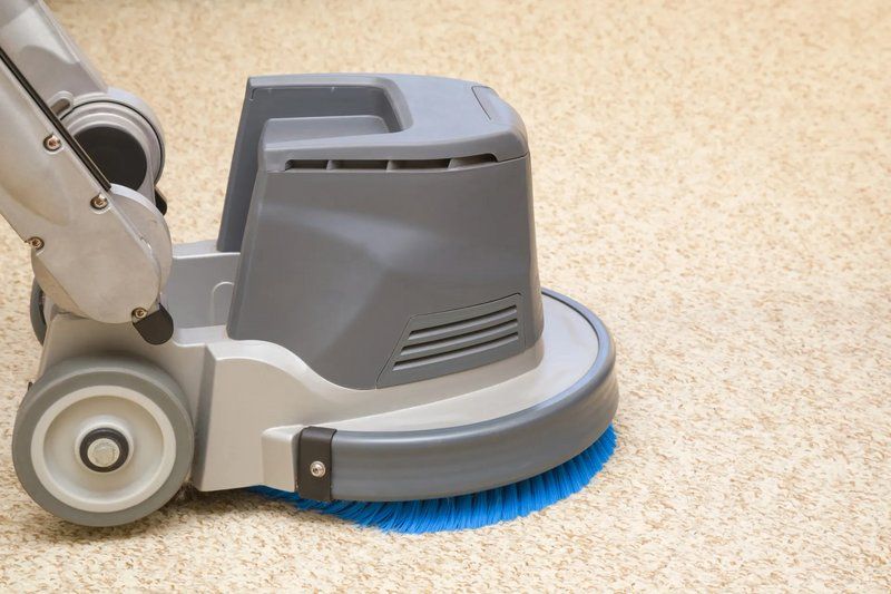Carpet extraction machine deep-cleaning office carpet